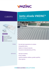 Junta alzada VMZINC